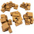 Stack of Crates Set  28mm Fantasy Gaming Terrain