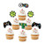 18pcs Video Game Cupcake Toppers  Gaming Level Up 16 Party Glitter Controller Cupcake Toppers Supplies  Boys 16th Birthday Game On Party Dessert Picks Decorations