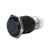 WerFamily 16mm Momentary Push Button Switch 1NO 1NC SPDT ONOff Waterproof Round Black Shell Aluminum Alloy with Blue LED Angel Eye