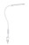 Swing Arm Lamp 360° Flexible Gooseneck Desk Lamp Dimmable Touch Control 5 Lighting Modes with 5 Brightness Levels EyeCare Lamps with Memory Function for Study Work Home OfficeReading White