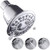 Shower Head High Pressure Rain Fixed Showerhead Rainfall 3Setting with Adjustable Swivel Ball Joint  Relaxed Shower Experience Even at Low Water Flow  Pressure