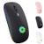 Bluetooth for MacBook Air iPad Pro Laptop Bluetooth Mouse Mac Bluetooth Mouse for MacBook Pro iPad pro Chromebook Desktop Computer Windows PC LED Bluetooth 5124G Mouse Black