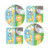 Safari Baby Shower Decorations  Jungle Animal Paper Dessert Plates and Beverage Napkins Serves 16