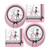 Paris Party Supplies  French Theme Paper Dinner Plates and Luncheon Napkins Serves 16