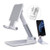 Aurueda Adjustable Cell Phone Stand Foldable Tablet Holder Phone Dock Cradle Phone Holder for iPhone iPad for Samsung and All Android Smartphones and Tablets White
