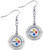 NFL Pittsburgh Steelers Crystal Dangle Earrings