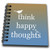 3dRose db_123538_3 Sunset Think Happy Thoughts Birds Inspirational Art Mini Notepad, 4 x 4"