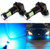 AUXLIGHT H10 LED Fog Light DRL Bulbs 2400 Lumens Extremely Bright 9145 9140 9045 9155 9040 PY20D Bulbs Replacement for Cars Trucks Ice Blue