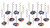 Beistle 54894 24 Piece Spaceship Whirls 17" - 32" Multicolor