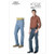 Vogue Patterns V8801 Men's Jeans, Size NY (36-39-42)