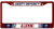 Rico Liberty University Flames Alumni Metal License Plate Red Metal Frame
