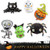 Halloween Foil Balloon 6 Pack Large Size Bat Pumkin Ghost Spider Foil Balloons Halloween Party Decoration