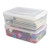 Utiao Clear Plastic Bin with Lid 11 Quart Container Bins 2 Packs