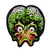 275 Mars Attacks Martian Head Embroidered Iron on Patch Horror