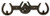 IWGAC 0170S-04180 Cast Iron Horse Horseshoe 2 Hook Rack