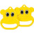 Swing Set Stuff Bear Trapeze Rings with SSS Logo Sticker, Yellow