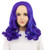 VGbeaty Kids Child Long Curly Blue and Purple Wig Halloween Cosplay Costume Anime Wig