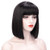 ENTRANCED STYLES Short Straight Black Bob Wigs with Flat Bangs Synthetic Colorful Cosplay Daily Party Wig for Women ENTRANCED STYLES Short Straight Black Bob Wigs with Flat Bangs Synthetic Colorful Cosplay Daily Party Wig for Women