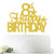 Gold Glitter Happy 8th Birthday Cake Topper Hello 8 Cheers to 8 Years Old 8 Years Old Party Decoration Supplies