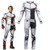 dcsdcsdcsd Descendants 3 Carlos Jumpsuits Onesies Cosplay Costume Halloween Kids Boy Costume L140 White