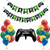 Video Game Party Supplies KitHappy Birthday Banner Video Game Controller Shaped Balloon 30pcs Game Latex Balloons for Boys Gamer Birthday Party Decorations