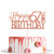 Rose Gold Glitter Happy 67th Birthday Cake Topper Hello 67 Cheers to 67 Years Party Decoration