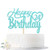 Blue Glitter Happy 24th Birthday Cake Topper Hello 24 Cheers to 24 Years Old 24 Years Old Party Supplies Decoration