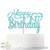 Blue Glitter Happy 17th Birthday Cake Topper Hello 17 Cheers to 17 Years Old Seventeen Years Old Party Decoration Supplies