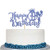 Blue Glitter Happy 39th Birthday Cake Topper  Cheers To 39 Years Cake Decor  39th Birthday Party Decorations