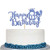 Blue Glitter Happy 63rd Birthday Cake Topper  Cheers To 63 Years Cake Decor  63rd Birthday Party Decorations