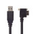 Cablecc 5m 90 Degree Right Angled Micro USB Screw Mount to 3.0 Data Cable for Industrial Camera