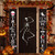 Halloween Outdoor Indoor Decoration Trick or Treat Halloween Hanging Banner Set Welcome Sign for Front Porch Gate Garden Home Party