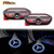 For Benz Door Light Blue Wreath Logo 2PCS LED Welcome Lights Car Ghost Shadow Light Lamp Wireless for Benz Sclass W222 20142019 S400 S400L S450 S500 S550 S550e S600 S600L S63AMG S65AMG S680