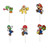 24pc the Mario Cake Topper Mario Cupcake Toppers cake decoration for boys