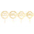 TOYANDONA 6 Pieces Happy Birthday Cake Topper Acrylic Glitter Cupcake Topper Birthday Cake Decoration Supplies