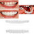 Teeth Veneer Denture Teeth Smile 2Pcs Comfort Fit Flex Teeth Denture Teeth veneers Fake Teeth Works for Top and Bottom Instant Braces