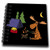 3D Rose Cool Funny Moose Camping and Roasting Marshmallows Mini Notepad