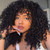 PRETTIEST Afro Short curly Wig with Bangs for Black Women Natural Looking Black Kinky Curly Wig for Daily Wear