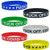 LOZACHE 6PCS Silicone Wristbands Motivational Rubber Bracelets Inspirational Rubber Bands Silicone Wristbands for Men and Women Working Studying Competing