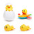 4 PCs Baby Bath Toy Duck Water Toy Bath Water Floating  Squirting Toy Hatching Egg Toys Swimming Bathtub Pool Duck Toys for Boys Girls