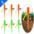 6 Pcs  Self Watering Spikes Plant Adjustable Automatic Watering Devices Dropper Drip Irrigation System with Slow Release Control Valve Switch for Indoor Outdoor Plants