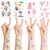 Temporary Tattoos for Children Boys Girls Party Favors Supplies Flower Fairy Temporary Tattoo Stickers