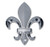 Elektroplate Fleur-de-Lis Chrome Auto Emblem