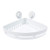 Suction Corner Shower Caddy Bathroom Shower Shelf Storage Basket Wall Mounted Organizer for Shampoo Conditioner Plastic Shower Rack for Kitchen  Bathroom