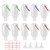 Travel Plastic Clear Keychain10 Pack Refillable Bottles Portable Convenient Mini Travel bottles Leakproof Empty Squeeze Containers Flip Cap Buckle Random Color60ml2oz