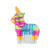 kat + annie Ornament Festive Piñata, Blue, Green, Pink