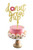 Gold Acrylic Donut Grow Up Glitter Cake Topper for Baby Shower Kids First Birthday Party Decorations by Ucity