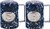 Home Essentials 85075 Speckled Jumbo Salt And Pepper Shakers Multicolor