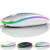 LED Bluetooth Wireless MouseBluetooth Mouse for MacBook ProBluetooth Mouse for MacBook AirRechargeable Wireless Mouse for MacBook Laptop Macipadipad Pro Silver