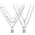 BVROSKI Lock Chain Necklace Egirl Chains Statement Lock Key Pendant Necklace Silver Set Eboy Long Multilayer Chains Punk Choker 2 Set5 Layer